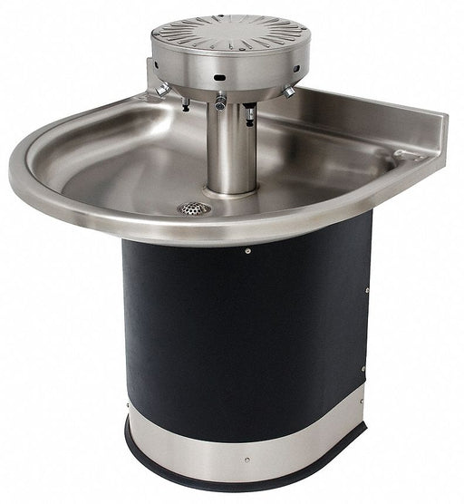 WashFountain 38inL 32inW Blk/Silver