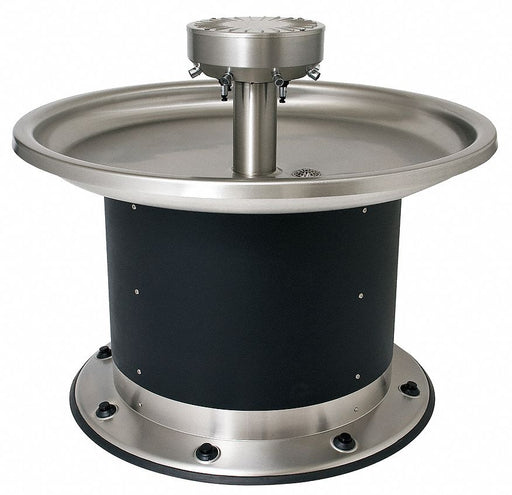 WashFountain 54inL 54inW Blk/Silver