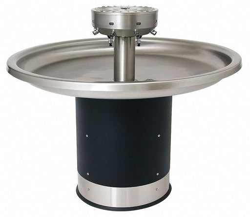 WashFountain 54inL 54inW Blk/Silver