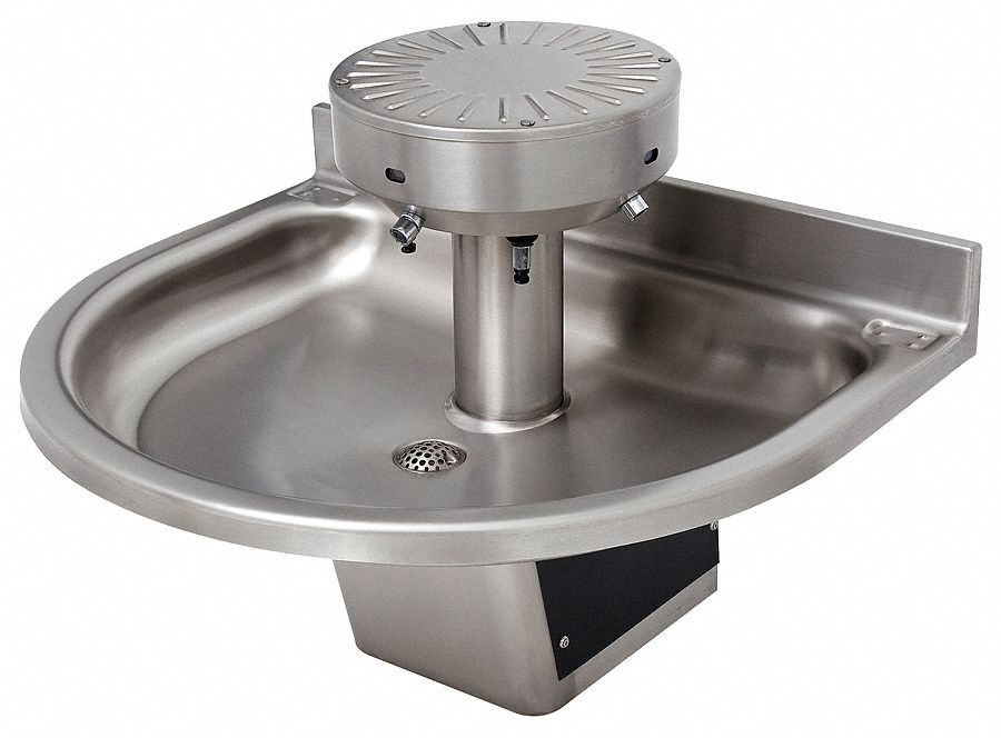 WashFountain 28inL 32inW Blk/Silver