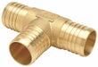Tee Brass Barbed1in 1in 1/2in
