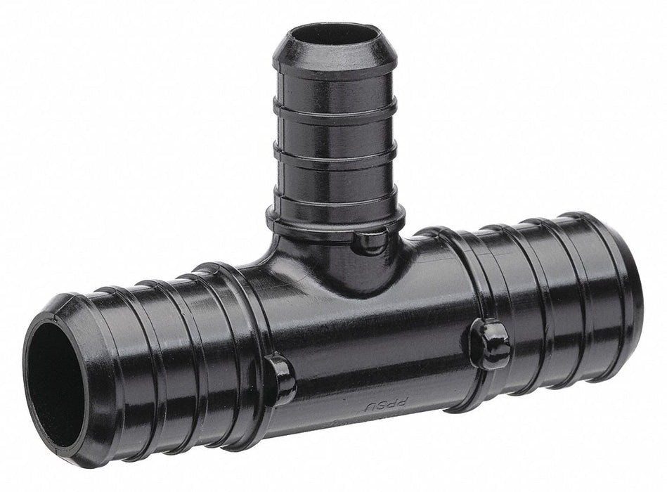 Tee Polymer Barbed3/4in 3/4in 1/2in