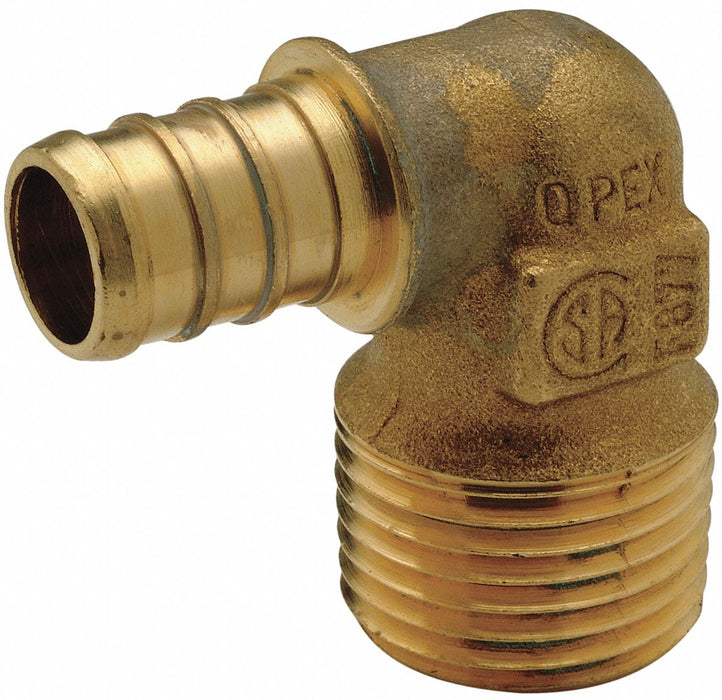 Elbow Brass Barbed 1/2 in MNPT 1/2 in