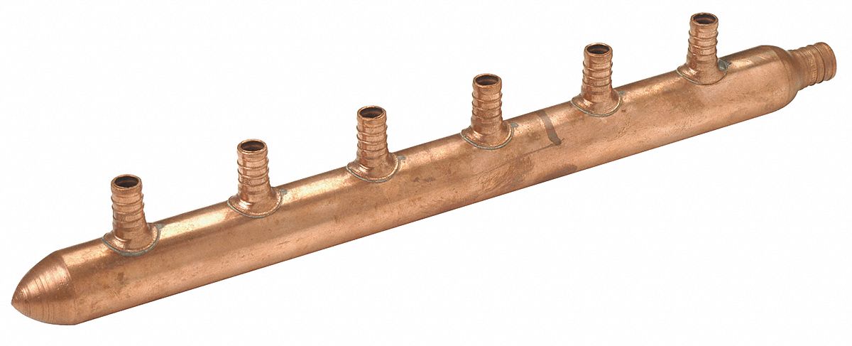 PEX Manifold 1 Inlet 6 Outlets