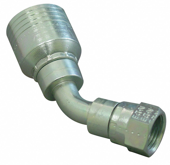 Crimp Fitting 45 Deg 5/8 ID 7/8 FJIC