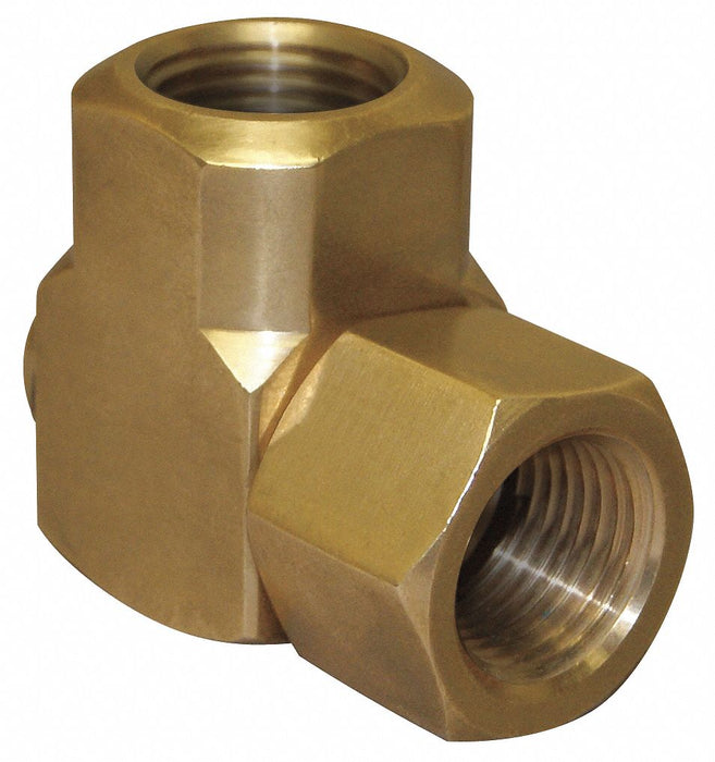 Swivel 90 Deg Brass 3/8 in FNPT Inlet