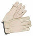 PR Leather Gloves Shirred Slip-On Cuff M