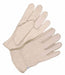 Leather Gloves Shirred Slip-On Cuff L