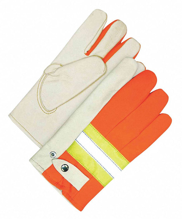 Leather Gloves Cowhide Palm M