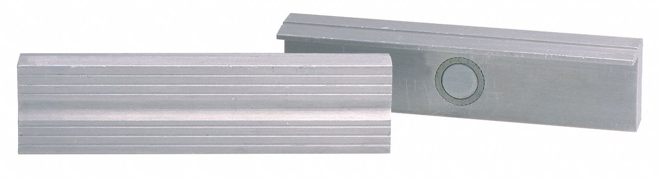 Magnetic Jaw Cap Aluminum 4 In PK2