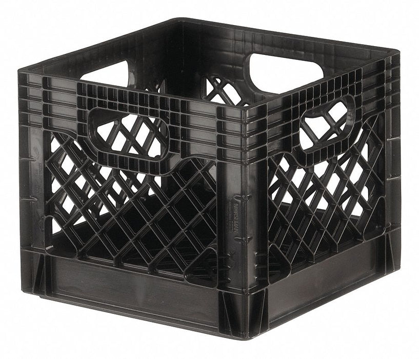 Straight Wall Ctr Black Vented Plastic