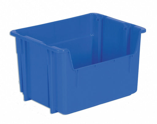 Stack and Nest Bin Blue Solid Plastic