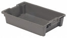 Stack and Nest Ctr Gray Solid Plastic