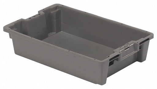 Stack and Nest Ctr Gray Solid Plastic