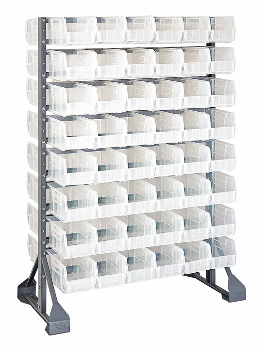 E1536 BinRailFlrRck 20inx54inx36in LdCp 100lb