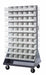 Mobile Louvered Flor Rack 25inx72inx36in