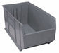 G7022 Bin Gray Polypropylene 17 1/2 in
