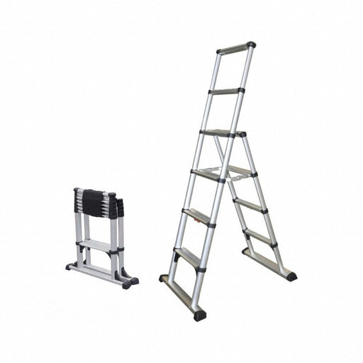 Stepladder 6 Steps 6 ft H Silver