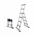 Stepladder 6 Steps 6 ft H Silver