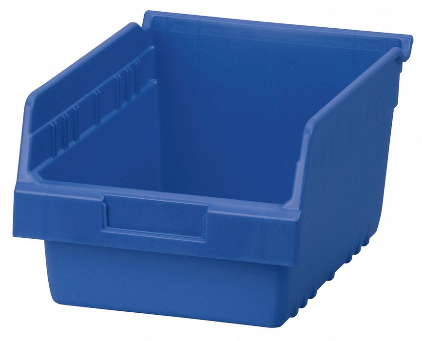 D5434 Shelf Bin Blue Plastic 6 in
