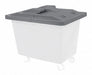 Poly Hinged Lid 12 Bu Gray