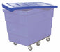 Poly Hinged Lid 6 Bu Blue