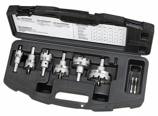 HoleCutterKit 8pcs Sizes 0.875 -2.5 
