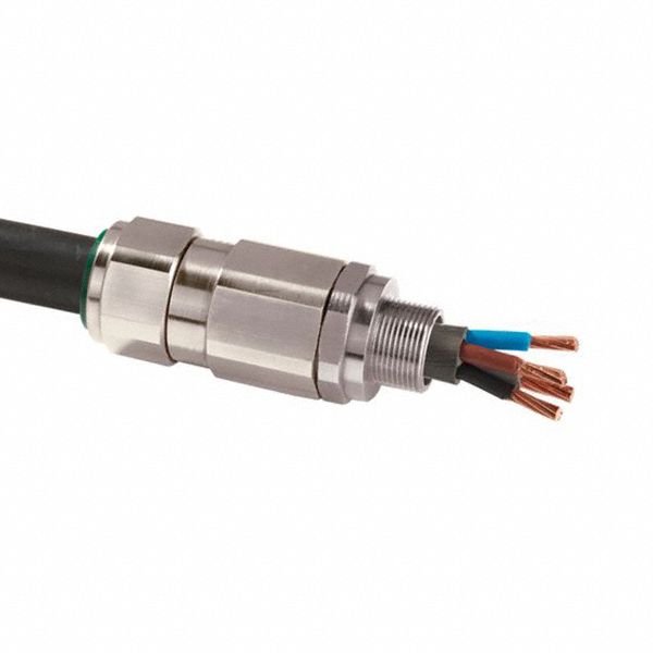 Connector Brass L - Strain Relief 3.57in