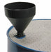 DrumFunnel 9.25inH Black Polyethylene