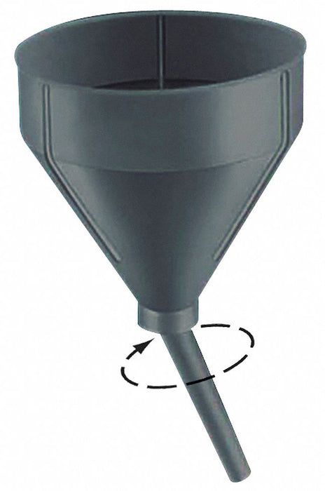 Drum Funnel Black PE Unthreaded