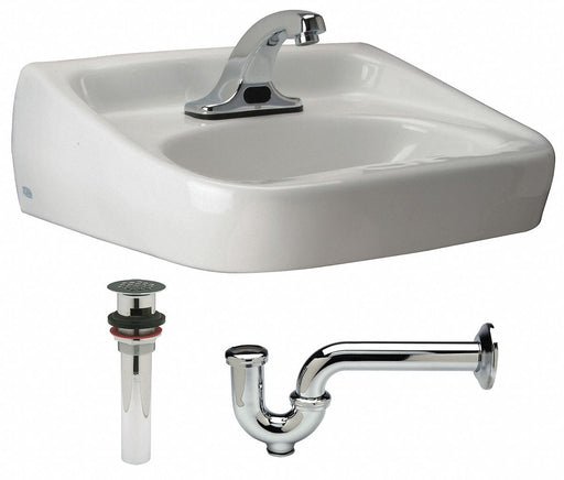 Bath Sink DShape 15-1/4inx10-3/4inx7in