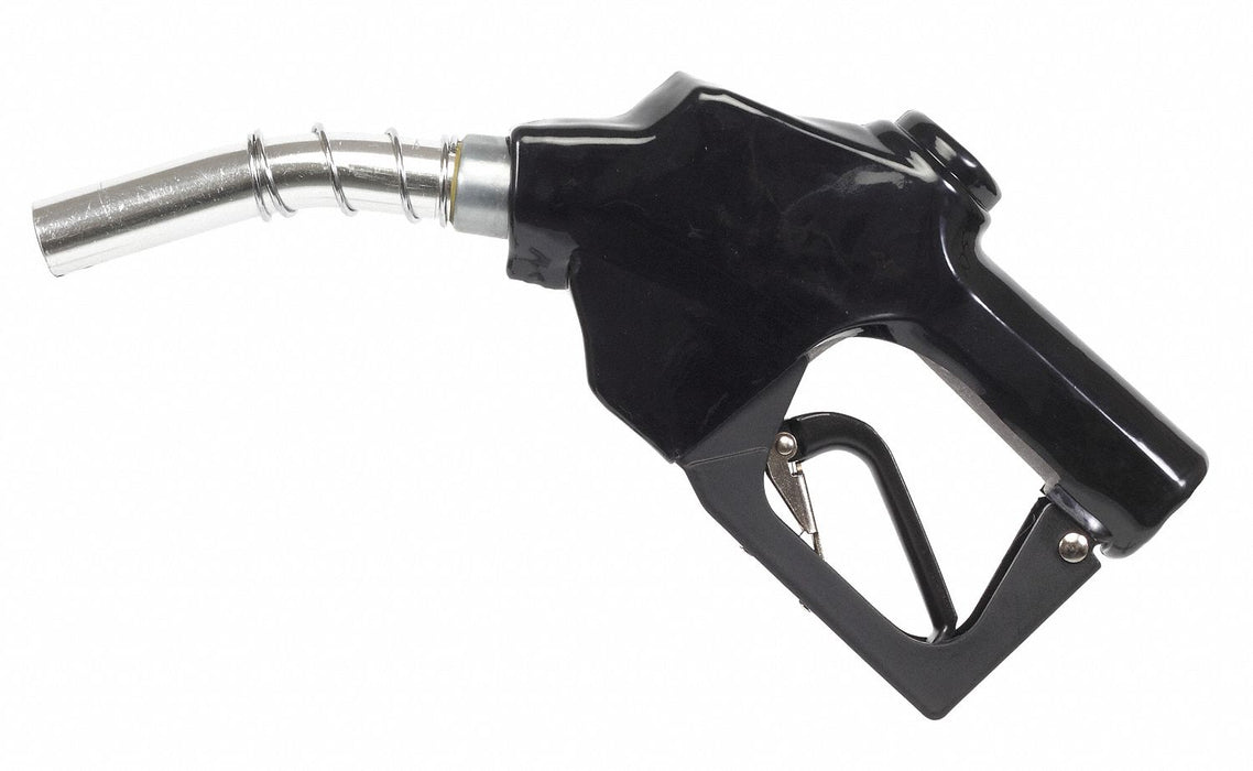FuelNozzle 1in FNPT Curved6inAlumSpout