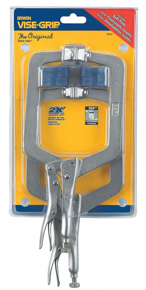 Locking Clamp Set 9 4-1/2 Cap. 2 Pc.