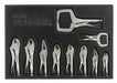 Locking Plier Sets Plain Grip 10 Pcs