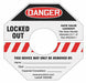 Gate Valve Lockout Label 10.125in sq PP