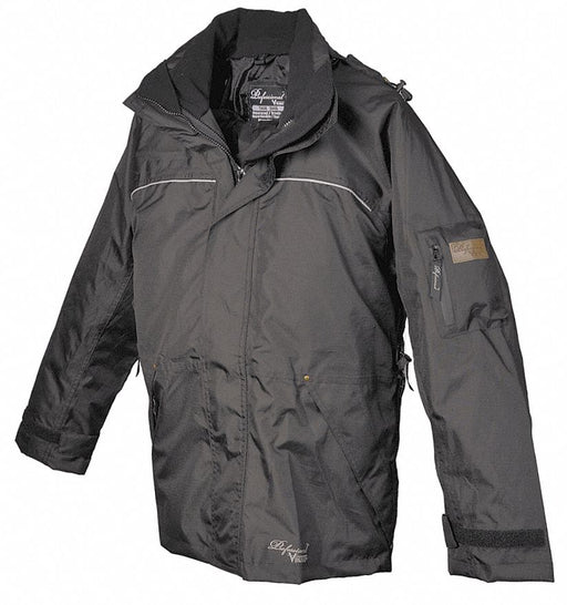Breathable Rain Jacket Black 2XL