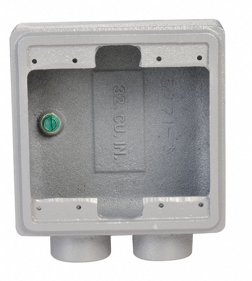 Weatherproof Box 1/2 in Hub 32cu. in