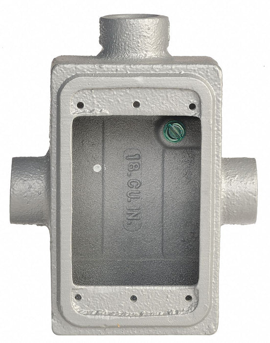 Weatherproof Box 3Inlet 2.81 W 25cu. in