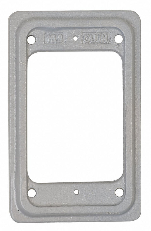 Cast Box Extension Gray 1-Gang