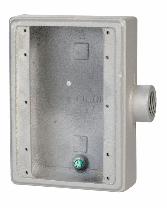 Weatherproof Box 3Gang 1 in Hub Iron
