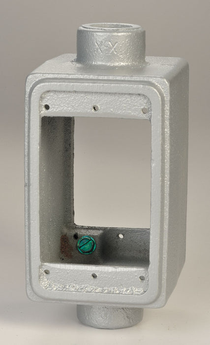 Weatherproof Box 2Inlet 3/4 in Hub Iron