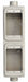 Weatherproof Box 2Gang 2Inlet 40cu. in