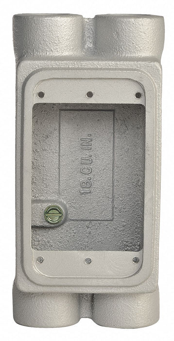 Weatherproof Box 4Inlet 1/2in Hub Iron