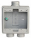Weatherproof Box 2Gang 1/2-3/4 Hub Iron