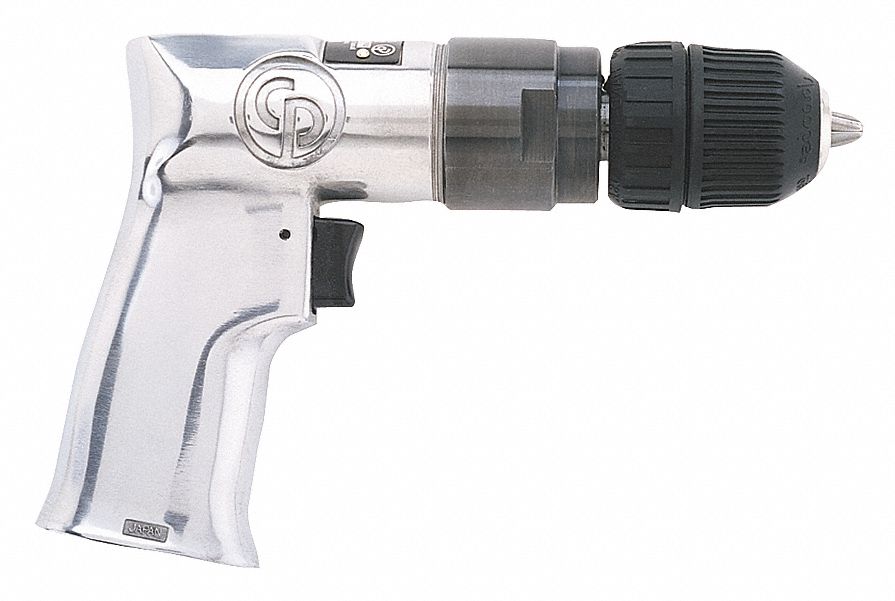 Drill Air-Powered Pistol Grip 3/8 in
