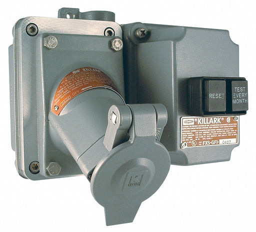 GFCI Receptacle 2Gng 20 A Alum 5-20R