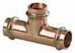 Tee Copper Press-fit 1  1  1/2 