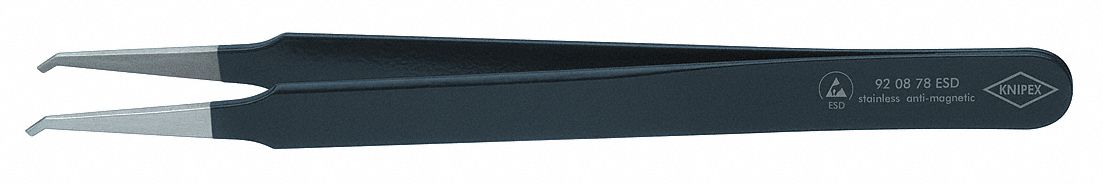 Precision Tweezers SS Bent 4 21/32 L