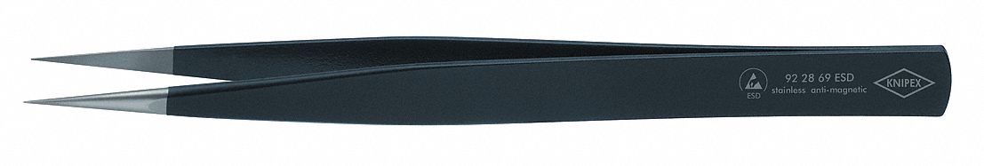 Precision Tweezers SS Straight 4 23/32 L