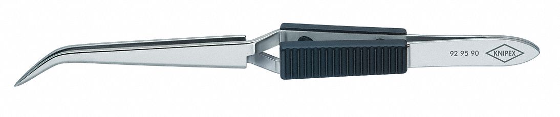 Cross Over Tweezers SS Bent 6 3/8 L